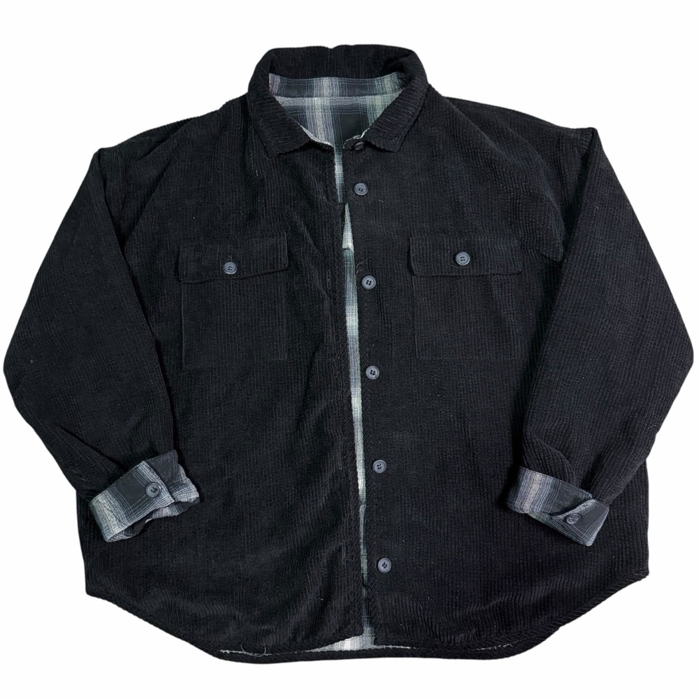 Thread & Supply Black Corduroy Shirt‎ Jacket Womens L